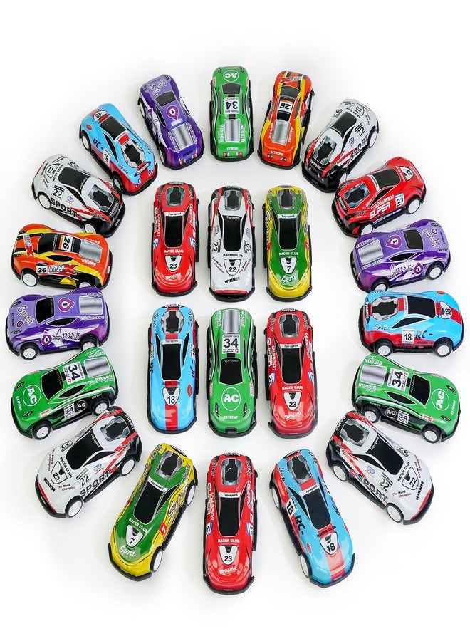 Beestech 21 Pack Pull Back Toy Cars, Party Favors, Goodie Bag Stuffers, Race Vehicles Bulk, Pinata Fillers, Teacher Treasure Prize Box Toys for Boys Girls Toddlers 2,3,4,5 Years Old - Image 1